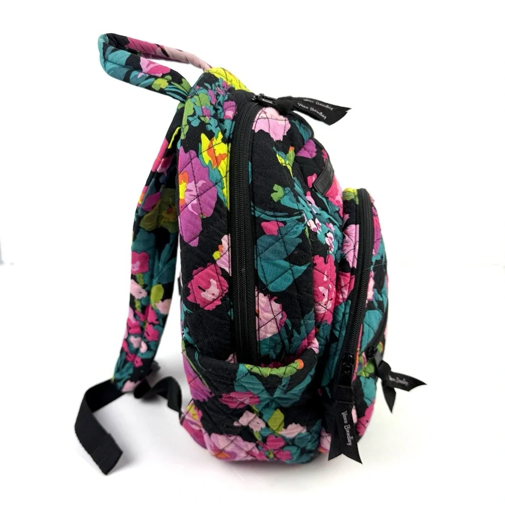 Vera Bradley Hilo Meadow Essential Backpack Small Floral Quilted Bag Used Once